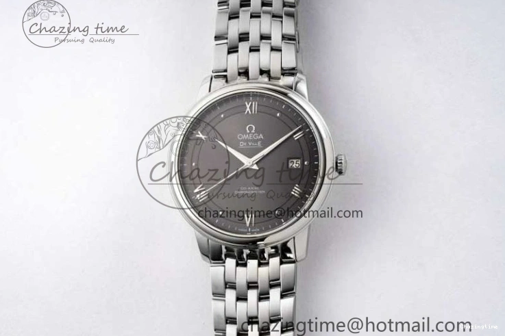 0123 De Ville SS DIWF 1:1 Best Edition Gray Dial SS Markers on SS Bracelet MIYOTA FlexibleFit 7851